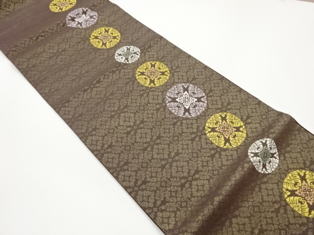 JAPANESE FUKURO OBI / WOVEN GEOMETRIC